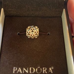 Authentic Pandora 14k gold Ocean Treasure charm